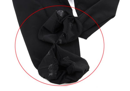 ISSEY MIYAKE MEN 11AW Nylon Blend Stretch Pants Black Size 1
