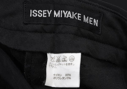 ISSEY MIYAKE MEN 11AW Nylon Blend Stretch Pants Black Size 1
