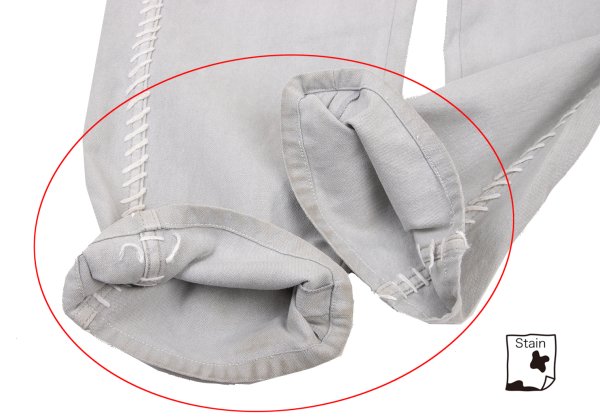 ISSEY MIYAKE MEN 03AW Cotton Side Stitch Pants Gray Size 1