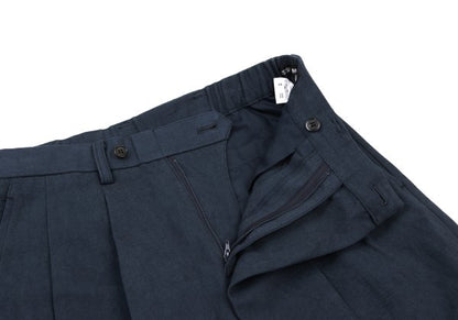 ISSEY MIYAKE MEN 15SS Cotton Linen Shorts Navy Size 1