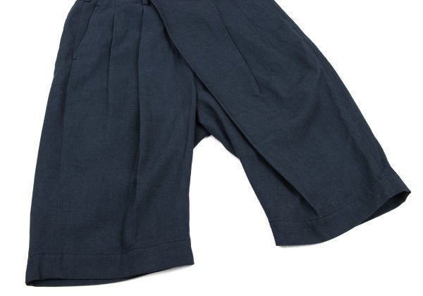 ISSEY MIYAKE MEN 15SS Cotton Linen Shorts Navy Size 1