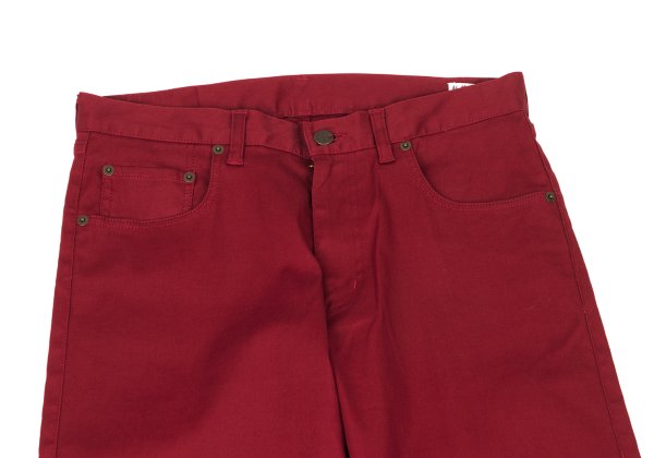Papas Cotton Blend Stretch Pants Red Size 48M