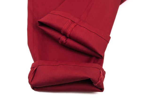 Papas Cotton Blend Stretch Pants Red Size 48M