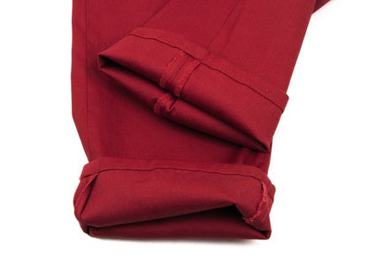 Papas Cotton Blend Stretch Pants Red Size 48M