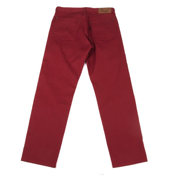 Papas Cotton Blend Stretch Pants Red Size 48M
