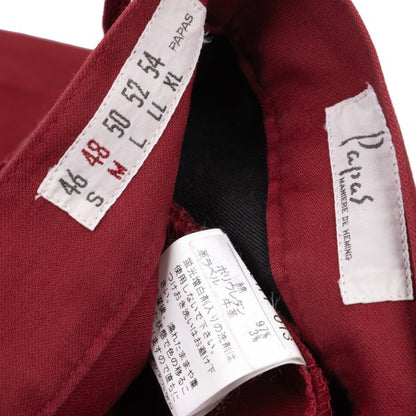 Papas Cotton Blend Stretch Pants Red Size 48M