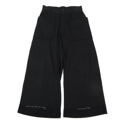 s'yte Basting Stitch Hem Cotton Sweatpants Black Size S