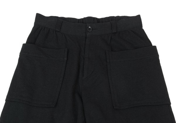 s'yte Basting Stitch Hem Cotton Sweatpants Black Size S