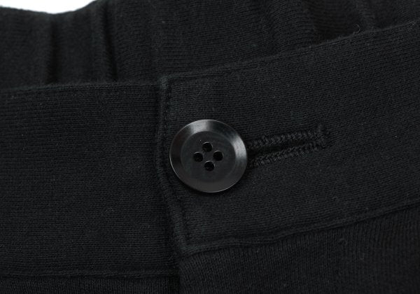 s'yte Basting Stitch Hem Cotton Sweatpants Black Size S