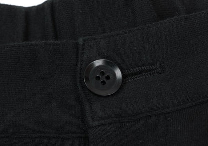 s'yte Basting Stitch Hem Cotton Sweatpants Black Size S