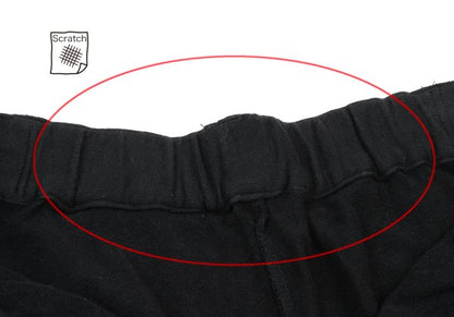 s'yte Basting Stitch Hem Cotton Sweatpants Black Size S