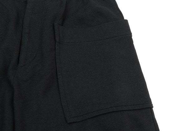 s'yte Basting Stitch Hem Cotton Sweatpants Black Size S