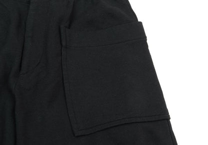 s'yte Basting Stitch Hem Cotton Sweatpants Black Size S
