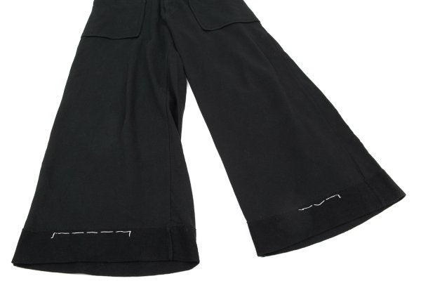 s'yte Basting Stitch Hem Cotton Sweatpants Black Size S