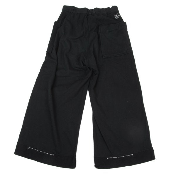 s'yte Basting Stitch Hem Cotton Sweatpants Black Size S