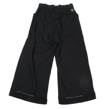 s'yte Basting Stitch Hem Cotton Sweatpants Black Size S