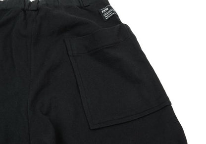 s'yte Basting Stitch Hem Cotton Sweatpants Black Size S