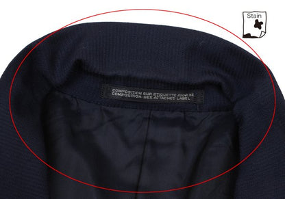 Yohji Yamamoto COSTUME D' HOMME Navy Wool 3B Jacket Size M