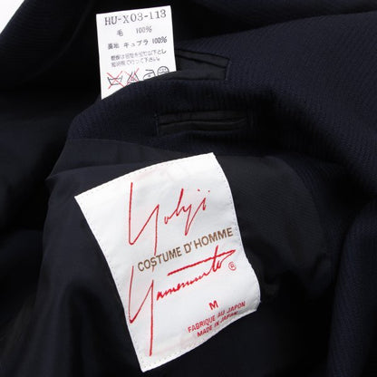 Yohji Yamamoto COSTUME D' HOMME Navy Wool 3B Jacket Size M