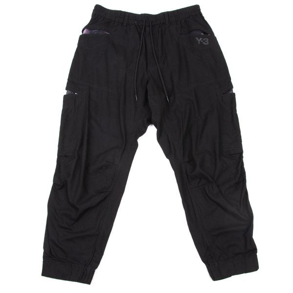 Y-3 Cotton Graphic Pocket Jogger Pants Black Size L