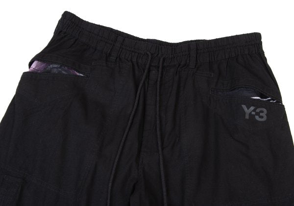 Y-3 Cotton Graphic Pocket Jogger Pants Black Size L