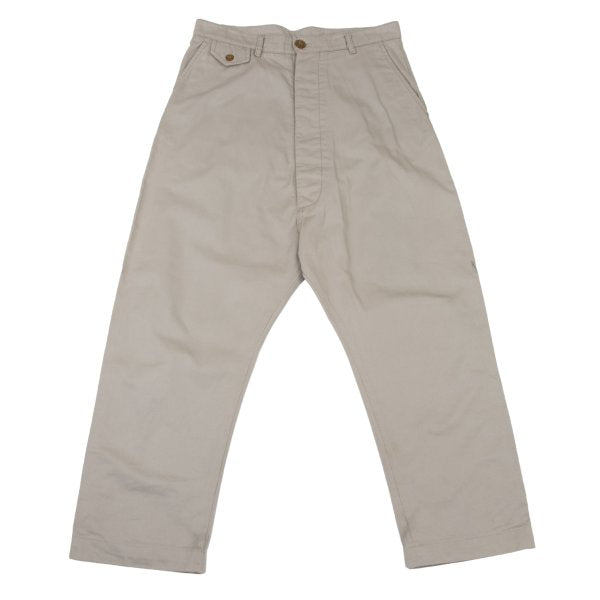 Vivienne Westwood MAN Cotton Button Fly Pants Greige Size M
