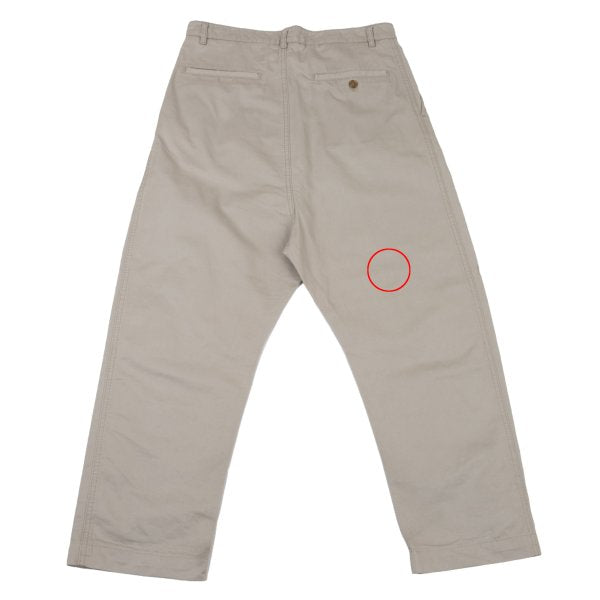 Vivienne Westwood MAN Cotton Button Fly Pants Greige Size M