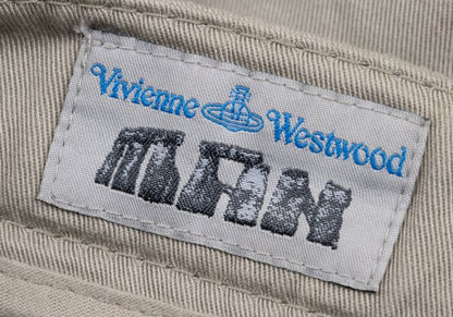 Vivienne Westwood MAN Cotton Button Fly Pants Greige Size M