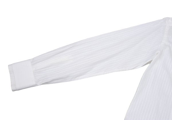 DOLCE&GABBANA Sheer Stripe Layered Cotton Shirt Size 41
