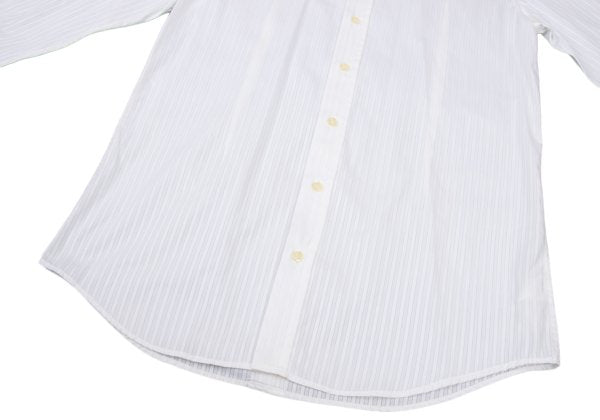 DOLCE&GABBANA Sheer Stripe Layered Cotton Shirt Size 41