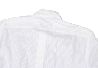 DOLCE&GABBANA Sheer Stripe Layered Cotton Shirt Size 41