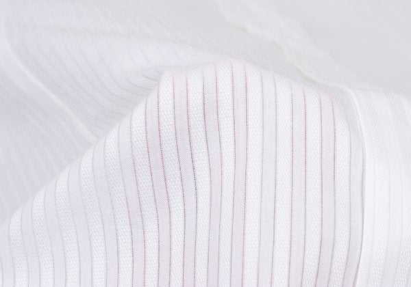 DOLCE&GABBANA Sheer Stripe Layered Cotton Shirt Size 41
