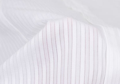 DOLCE&GABBANA Sheer Stripe Layered Cotton Shirt Size 41