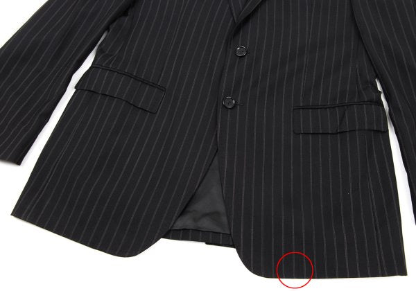 DOLCE&GABBANA Wool Pinstripe 2B Jacket Black Size L