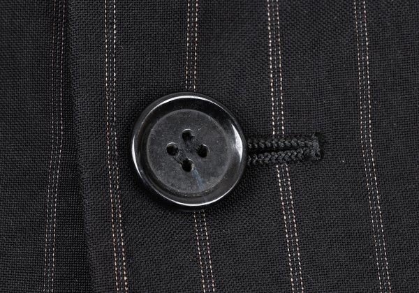 DOLCE&GABBANA Wool Pinstripe 2B Jacket Black Size L