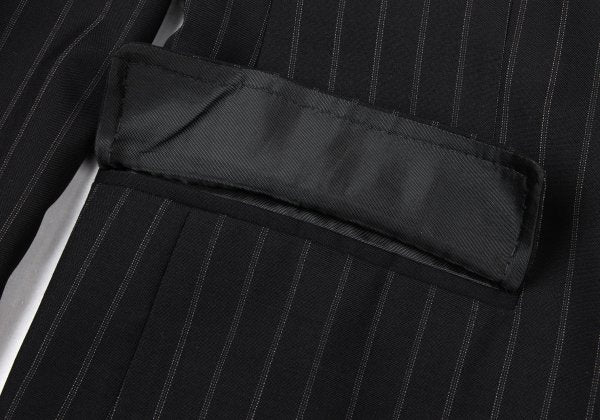 DOLCE&GABBANA Wool Pinstripe 2B Jacket Black Size L