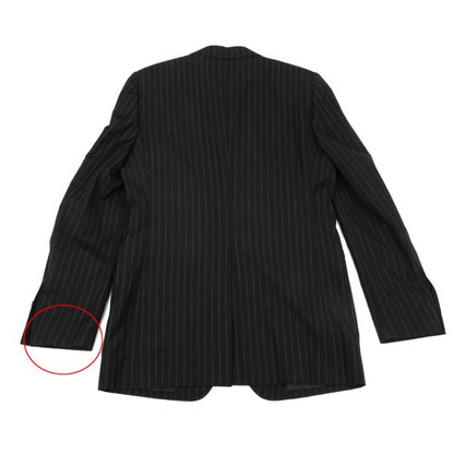DOLCE&GABBANA Wool Pinstripe 2B Jacket Black Size L