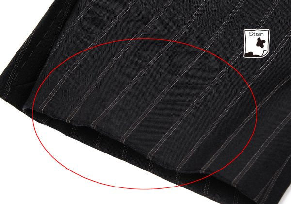 DOLCE&GABBANA Wool Pinstripe 2B Jacket Black Size L