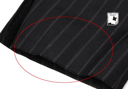 DOLCE&GABBANA Wool Pinstripe 2B Jacket Black Size L