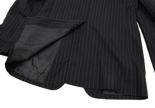 DOLCE&GABBANA Wool Pinstripe 2B Jacket Black Size L
