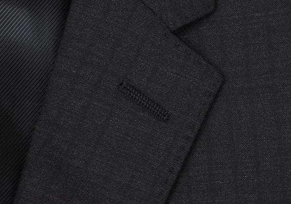 DOLCE&GABBANA Black Wool Shadow Stripe Jacket Size 50