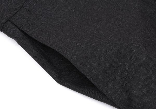 DOLCE&GABBANA Black Wool Shadow Stripe Pants Size 50