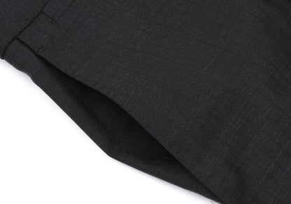 DOLCE&GABBANA Black Wool Shadow Stripe Pants Size 50