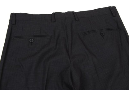 DOLCE&GABBANA Black Wool Shadow Stripe Pants Size 50