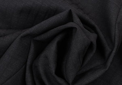 DOLCE&GABBANA Black Wool Shadow Stripe Pants Size 50