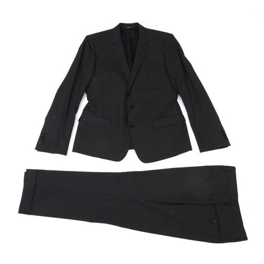 DOLCE&GABBANA Wool Shadow Stripe Jacket Black Size 50
