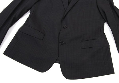 DOLCE&GABBANA Wool Shadow Stripe Jacket Black Size 50