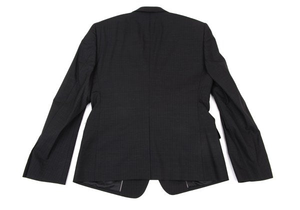 DOLCE&GABBANA Wool Shadow Stripe Jacket Black Size 50
