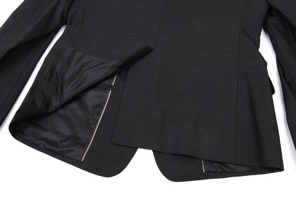 DOLCE&GABBANA Wool Shadow Stripe Jacket Black Size 50