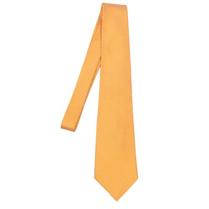 Y's for men Orange Diamond Jacquard Silk Tie